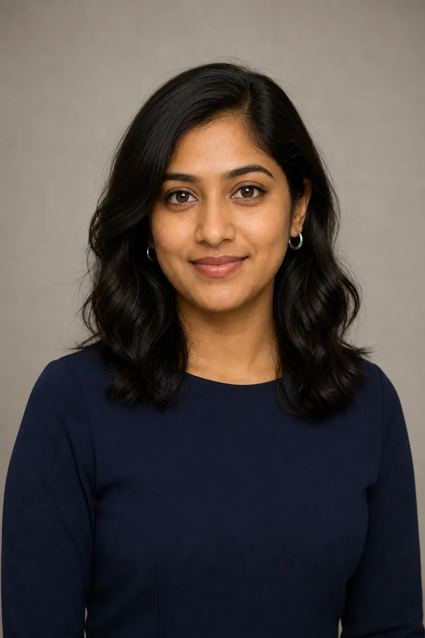 AI avatar: an original face, front-facing shot